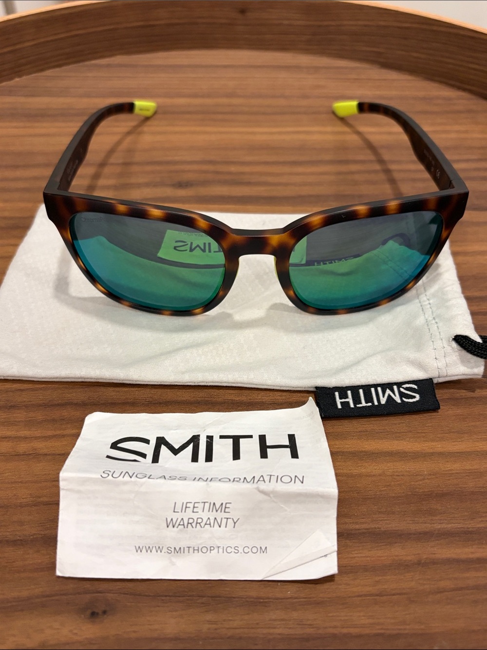 SMITH Founder Matte Tortoise Neon A84 Sunglasses.